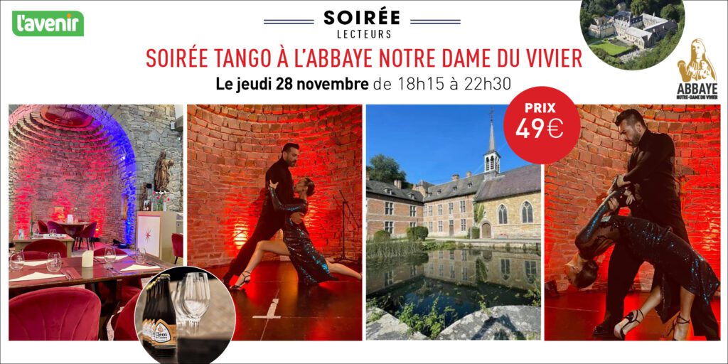 Soirée tango exceptionnelle à l'Abbaye Notre-Dame Du Vivier