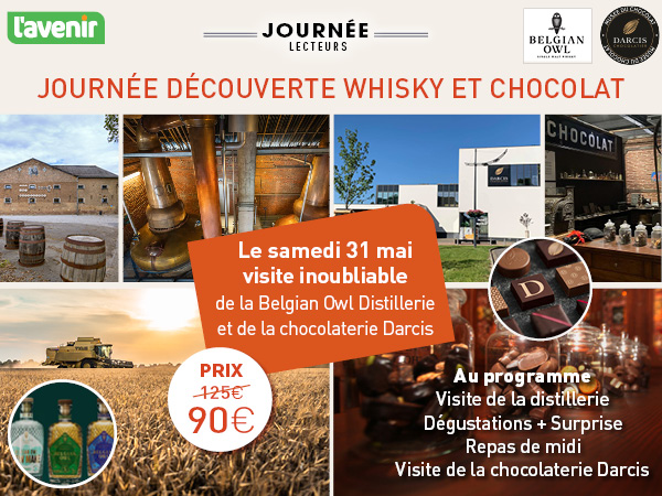 Journée Lecteurs 100% belge : À la découverte du whisky et du chocolat